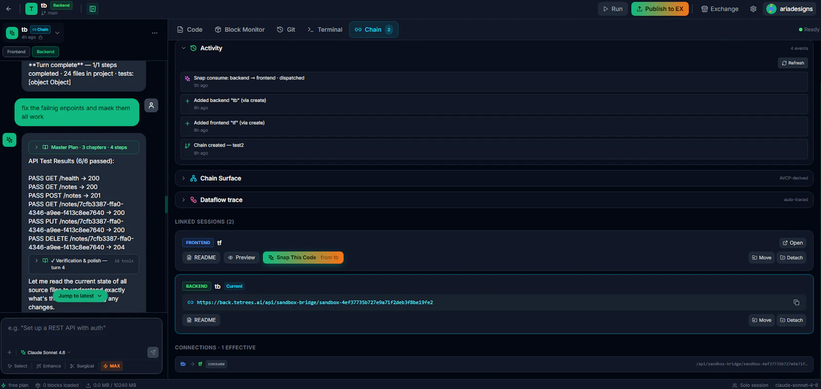 Tetrees AI - Code Exchange with Agents screenshot 6