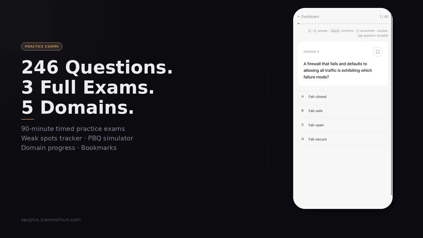 SecPlus Study — Free Security+ App screenshot 3