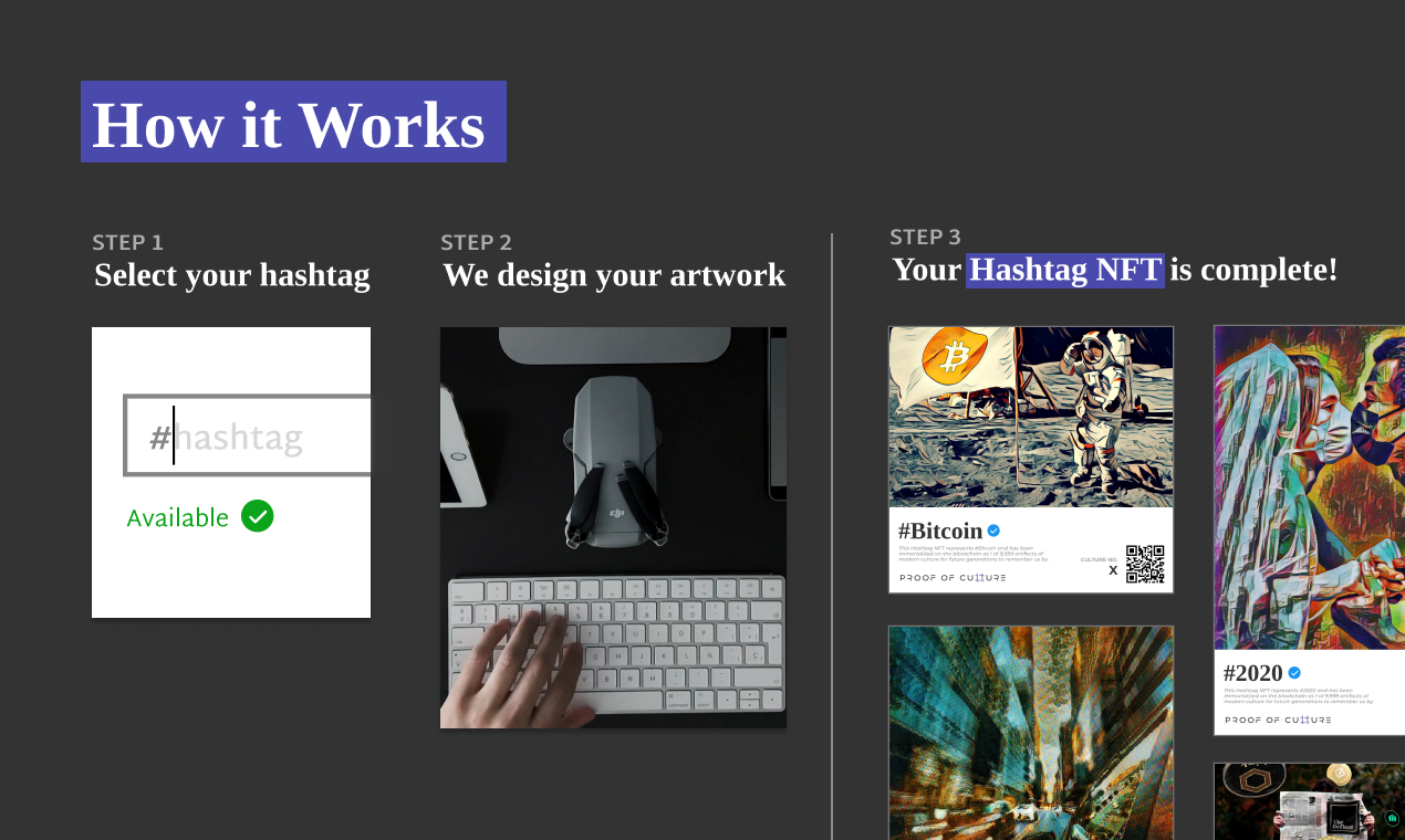 HASHTAG NFTs by Proof of Culture Product Information, Latest Updates