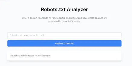 Robots.txt Analyzer gallery image