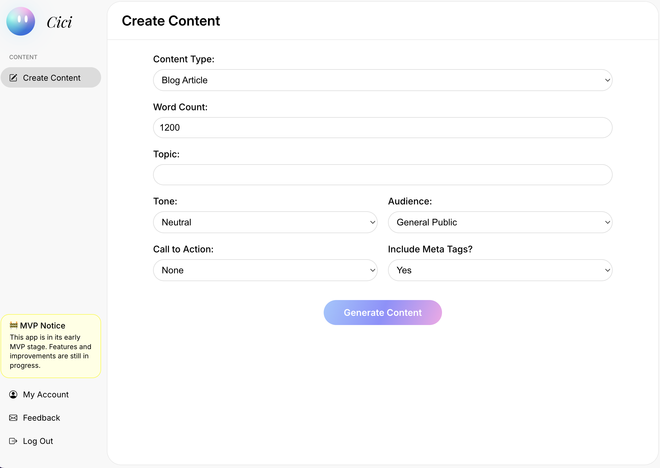 Cici MVP, Your SEO Content AI Assistant media 3