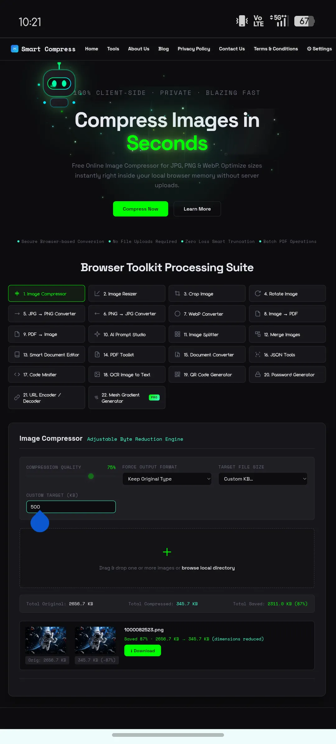 Smart Compress gallery image