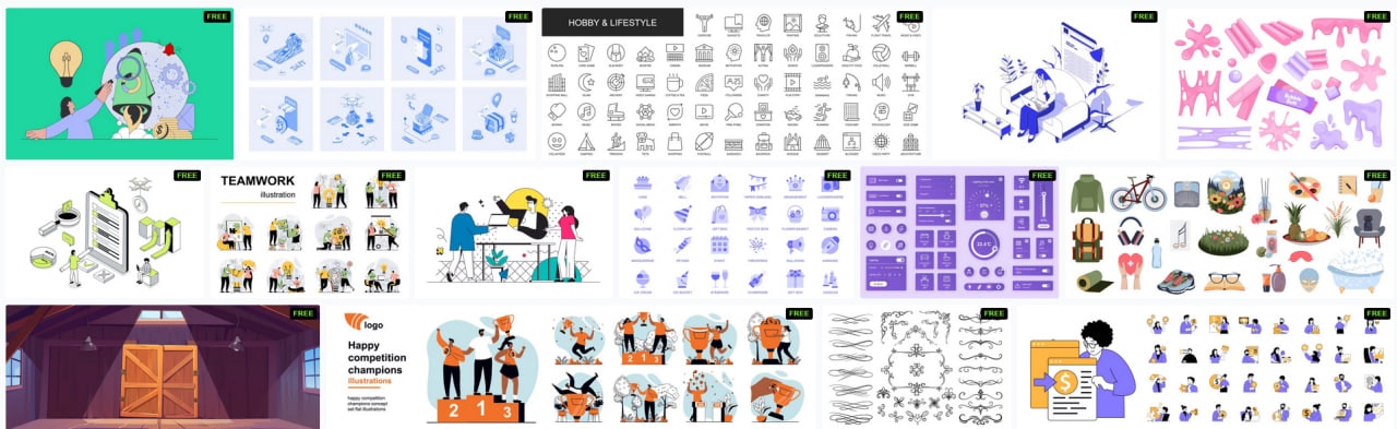 Vector Elements, Illustrations gallery image