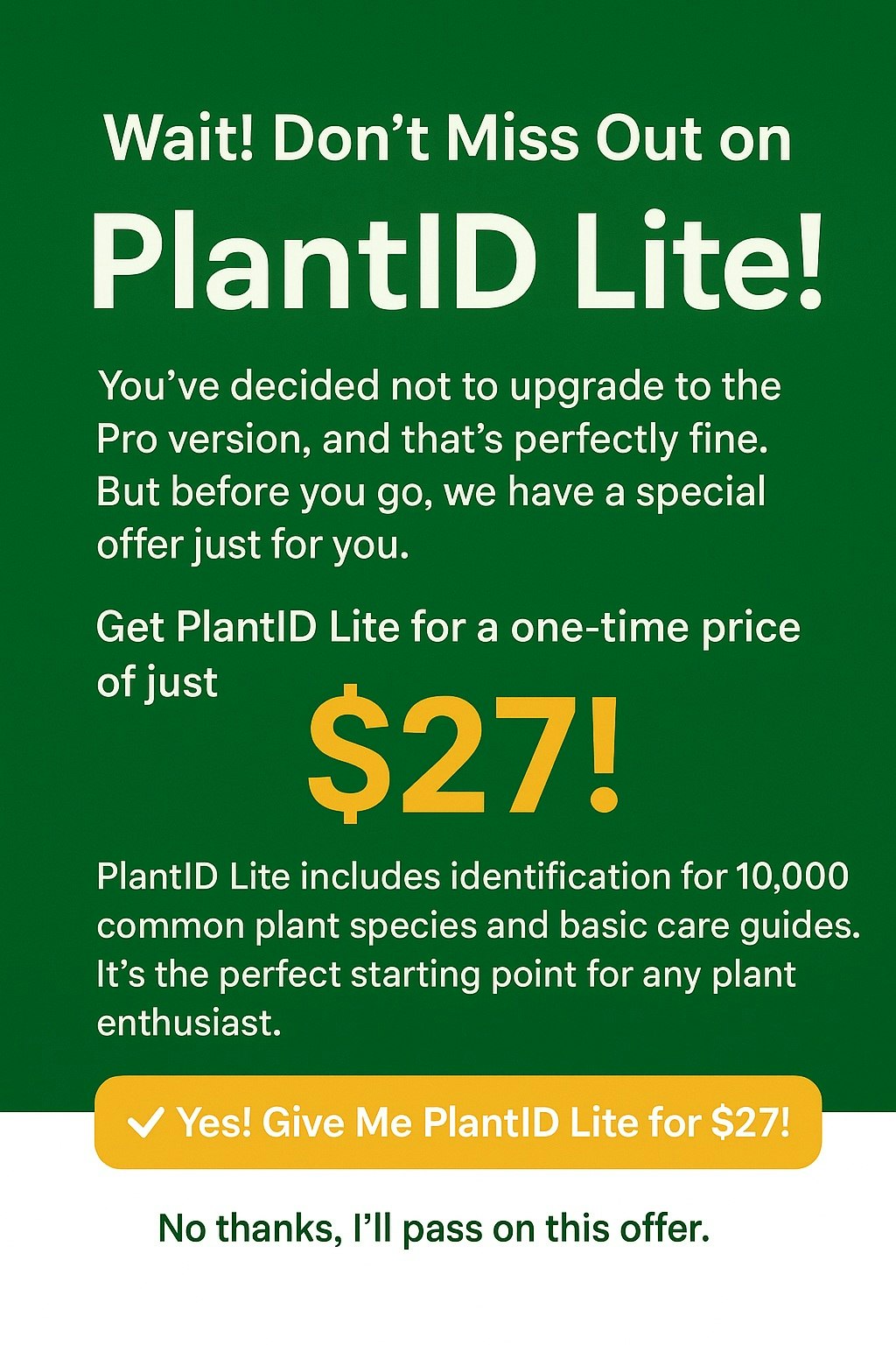 PlantId Pro - AI Plant Identifier - Identificeer onmiddellijk elke plant met AI - Snap, Scan & Discover media 10