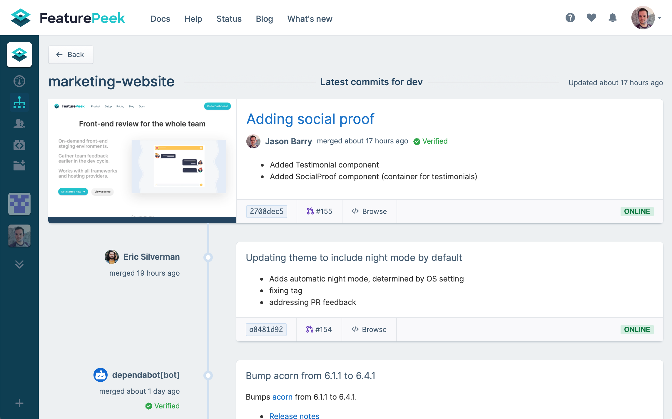 FeaturePeek gallery image