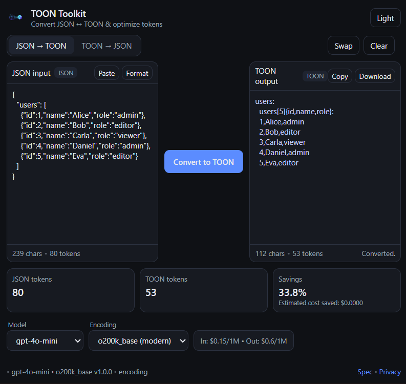 TOON Toolkit gallery image