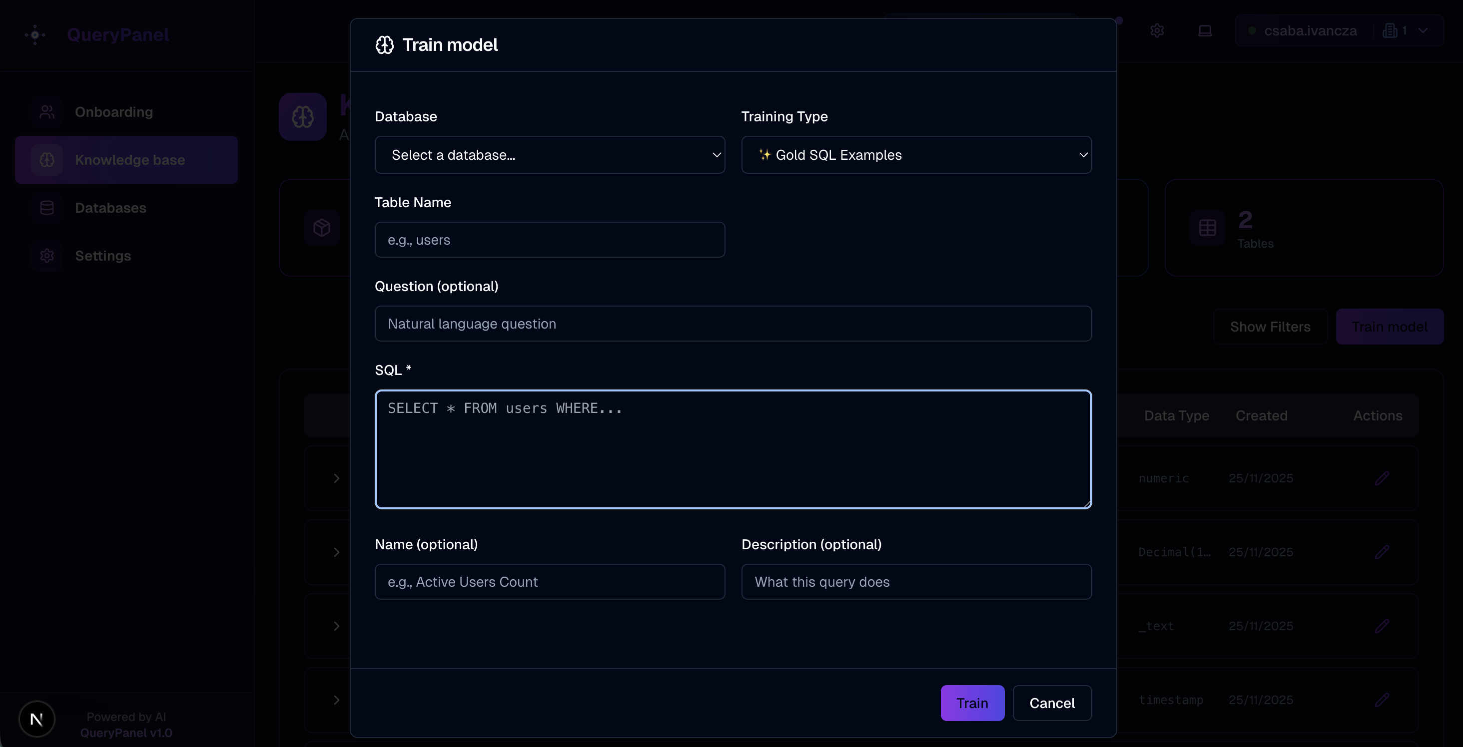 Querypanel: AI-Powered Visualizations gallery image