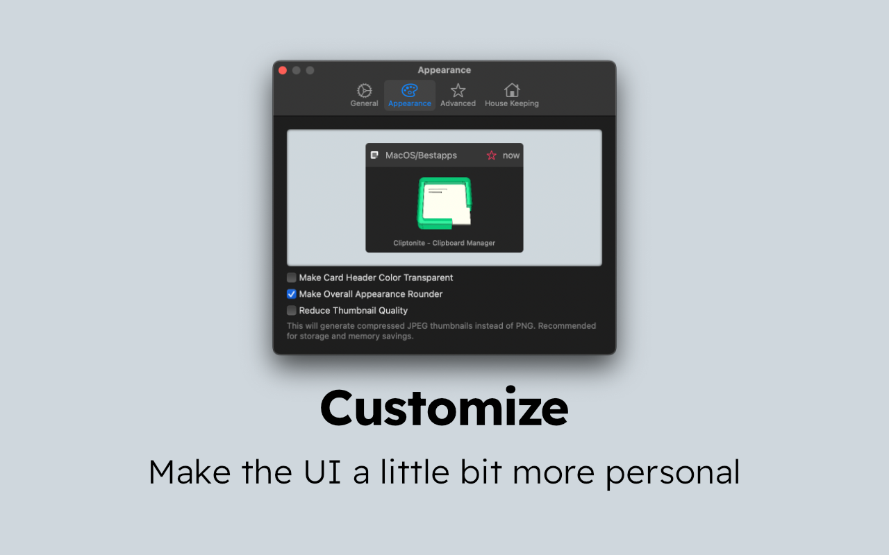 Cliptonite - Manager degli appunti media 4