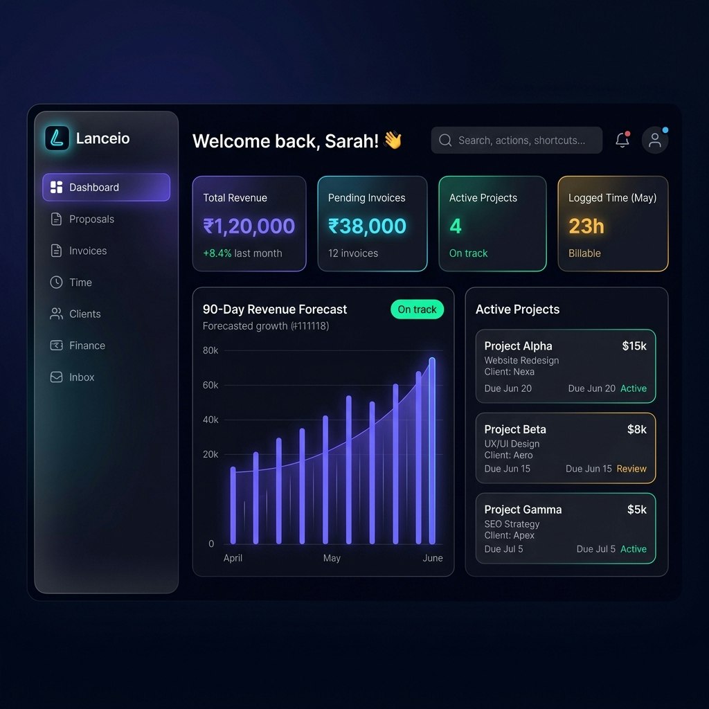 Lanceio — Freelance Management Tool  gallery image