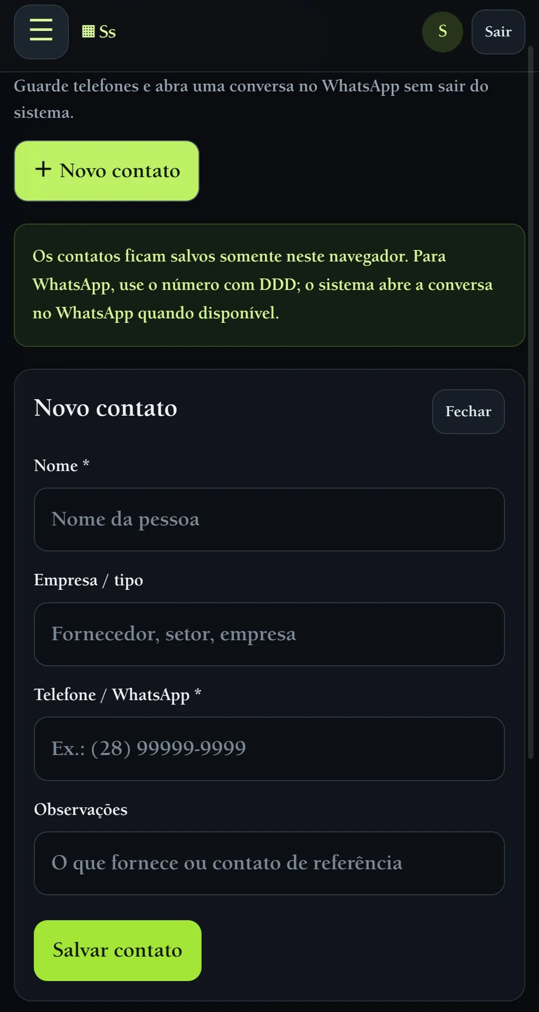 Sistema de gestão  gallery image