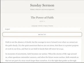 Sunday Christian Sermon gallery image