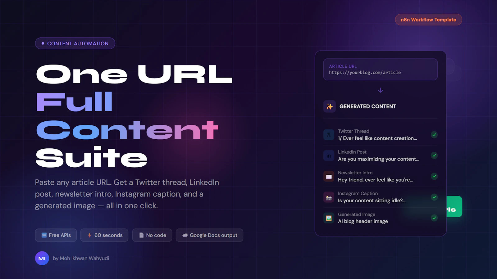 One URL → Full Content Suite screenshot 1