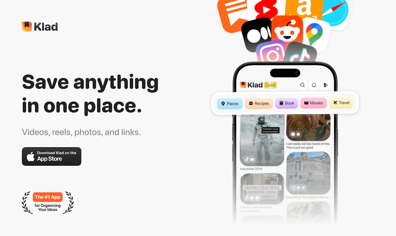 Klad: Save, Organize & Plan screenshot 1
