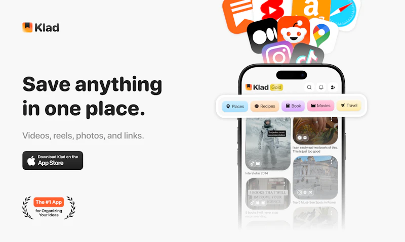 Klad: Save, Organize & Plan screenshot 1