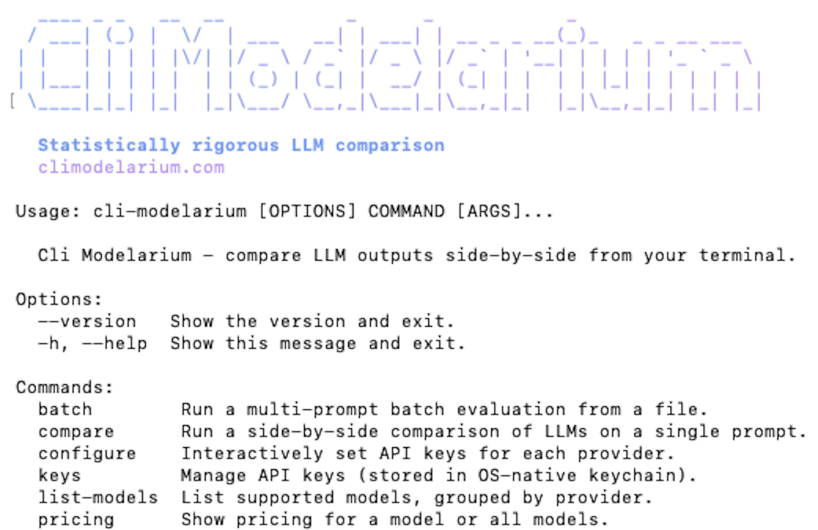 Cli Modelarium screenshot 2