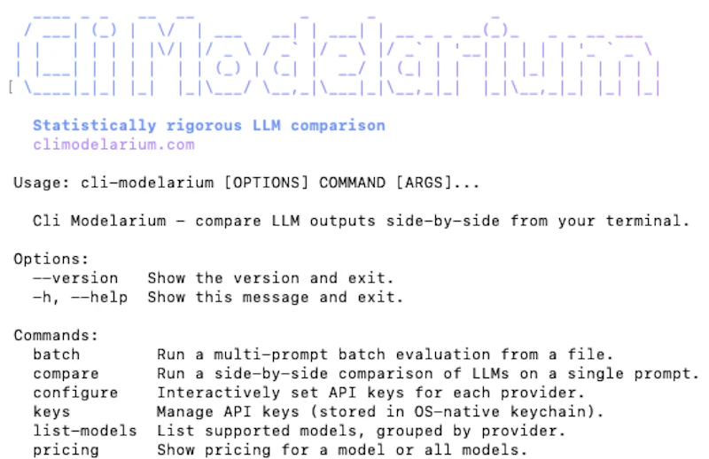 Cli Modelarium screenshot 2