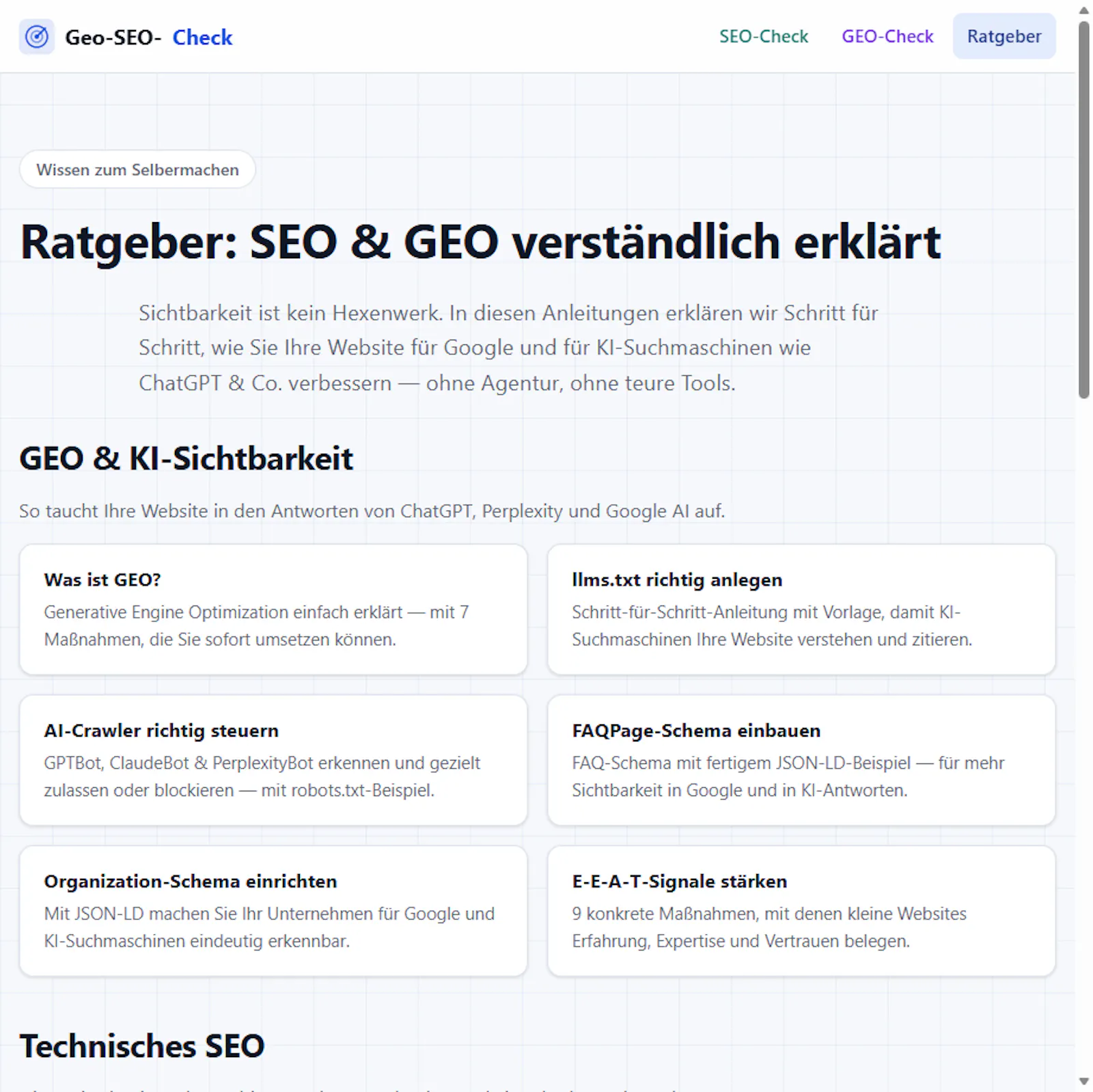 Geo-SEO-Check screenshot 2