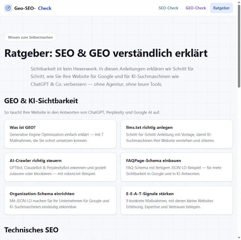 Geo-SEO-Check screenshot 2