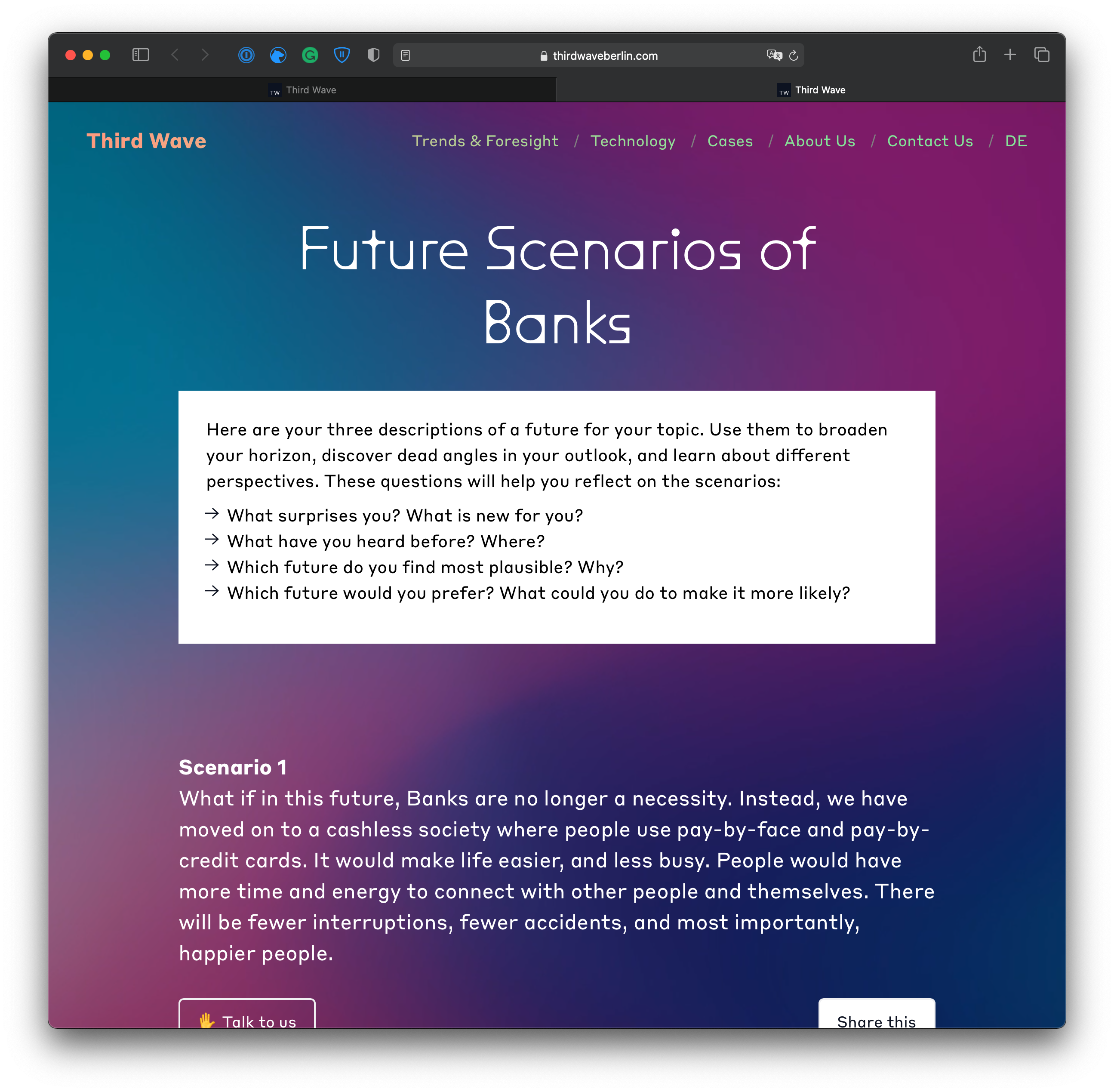 Future Scenario Generator gallery image
