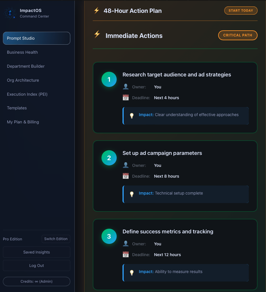 ImpactOS™ - Screenshot 3 showing product features and functionality