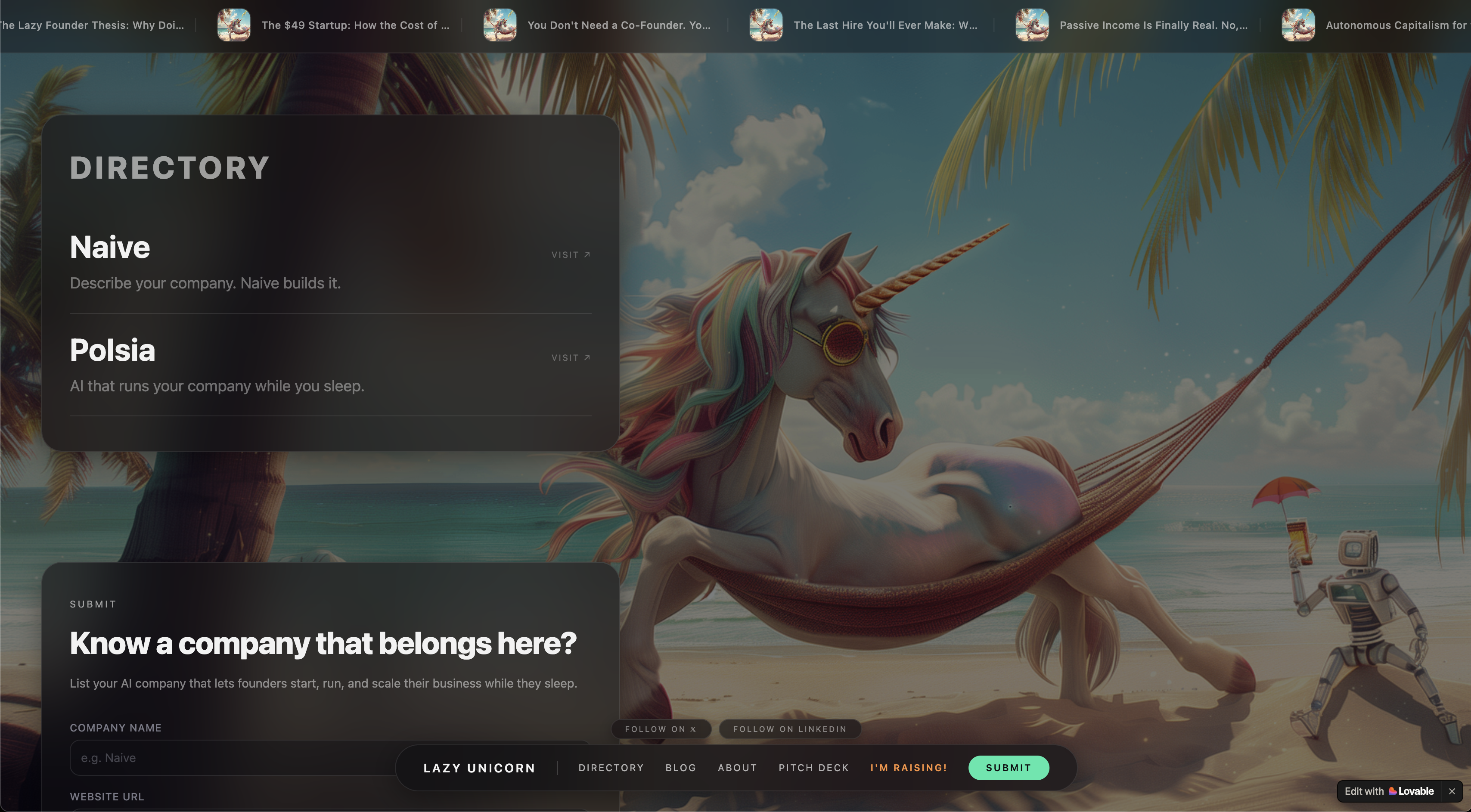 Lazy Unicorn gallery image