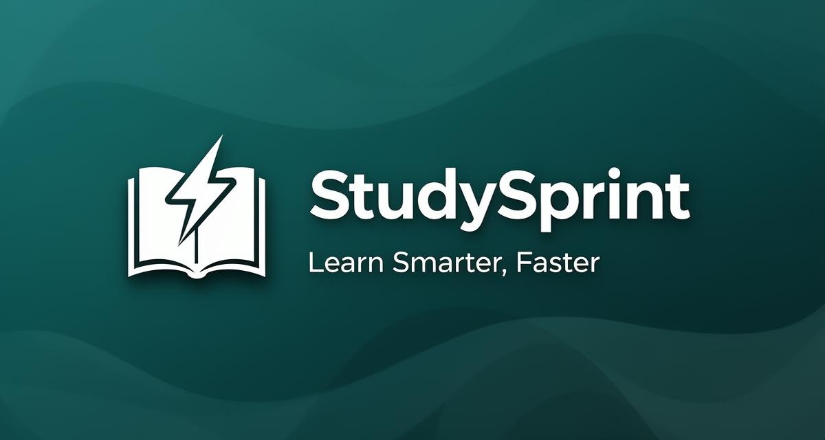 StudySprint - Main product screenshot demonstrating key features and user interface