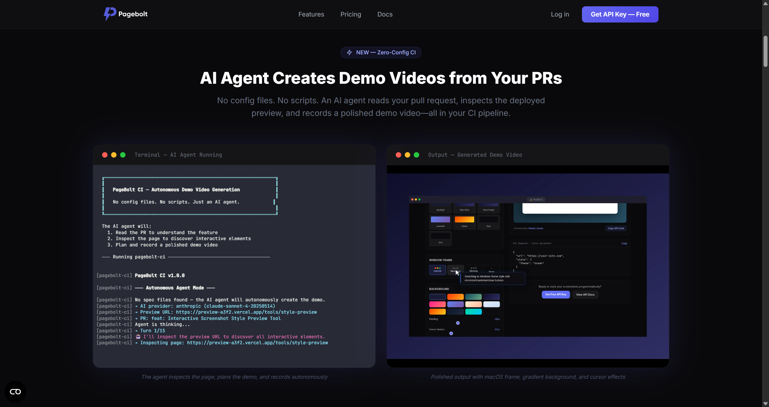 Pagebolt - Screenshot 2 showing product features and functionality