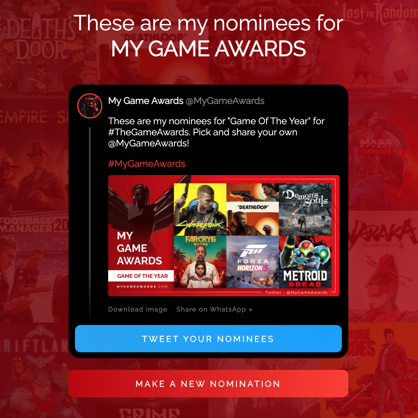 My Game Awards gallery image