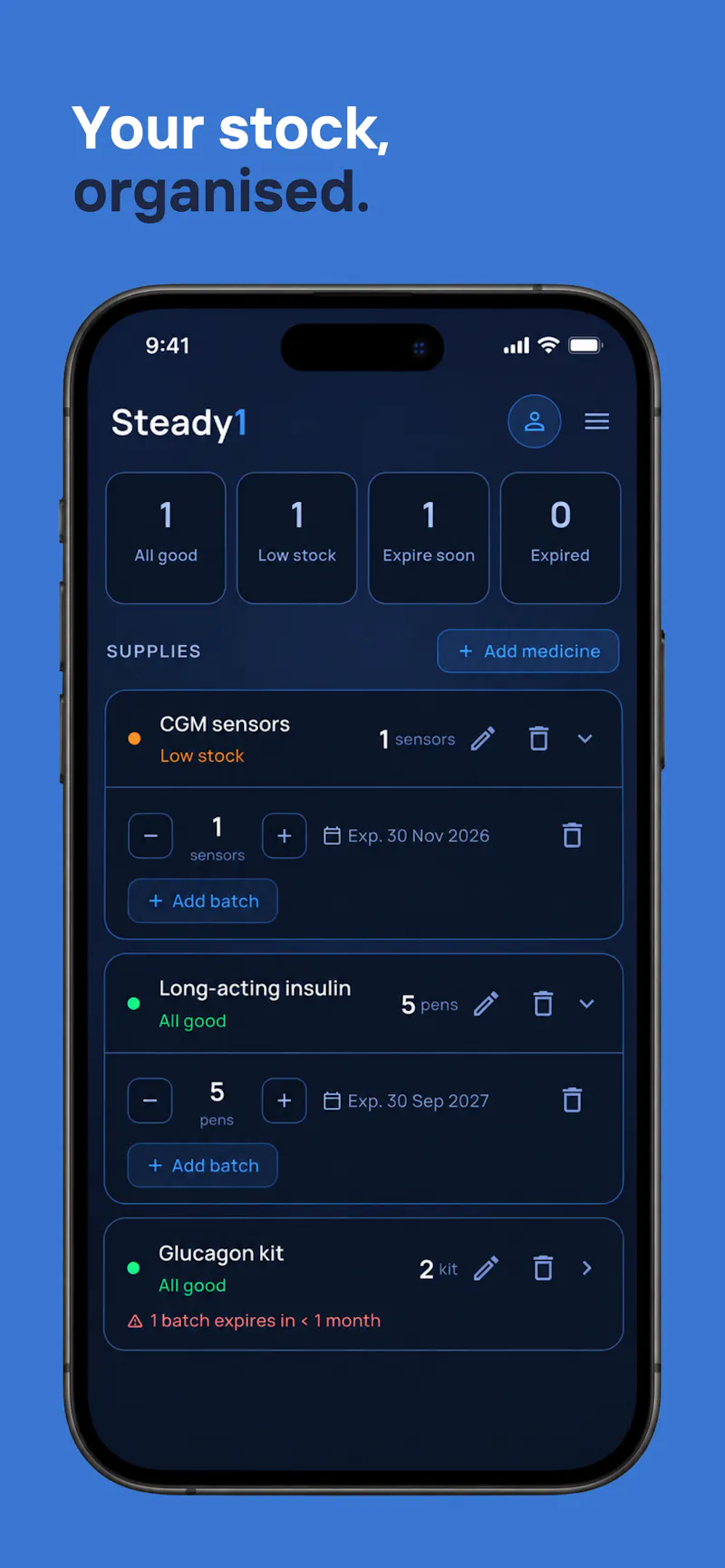 Steady1: Diabetes+ screenshot 4