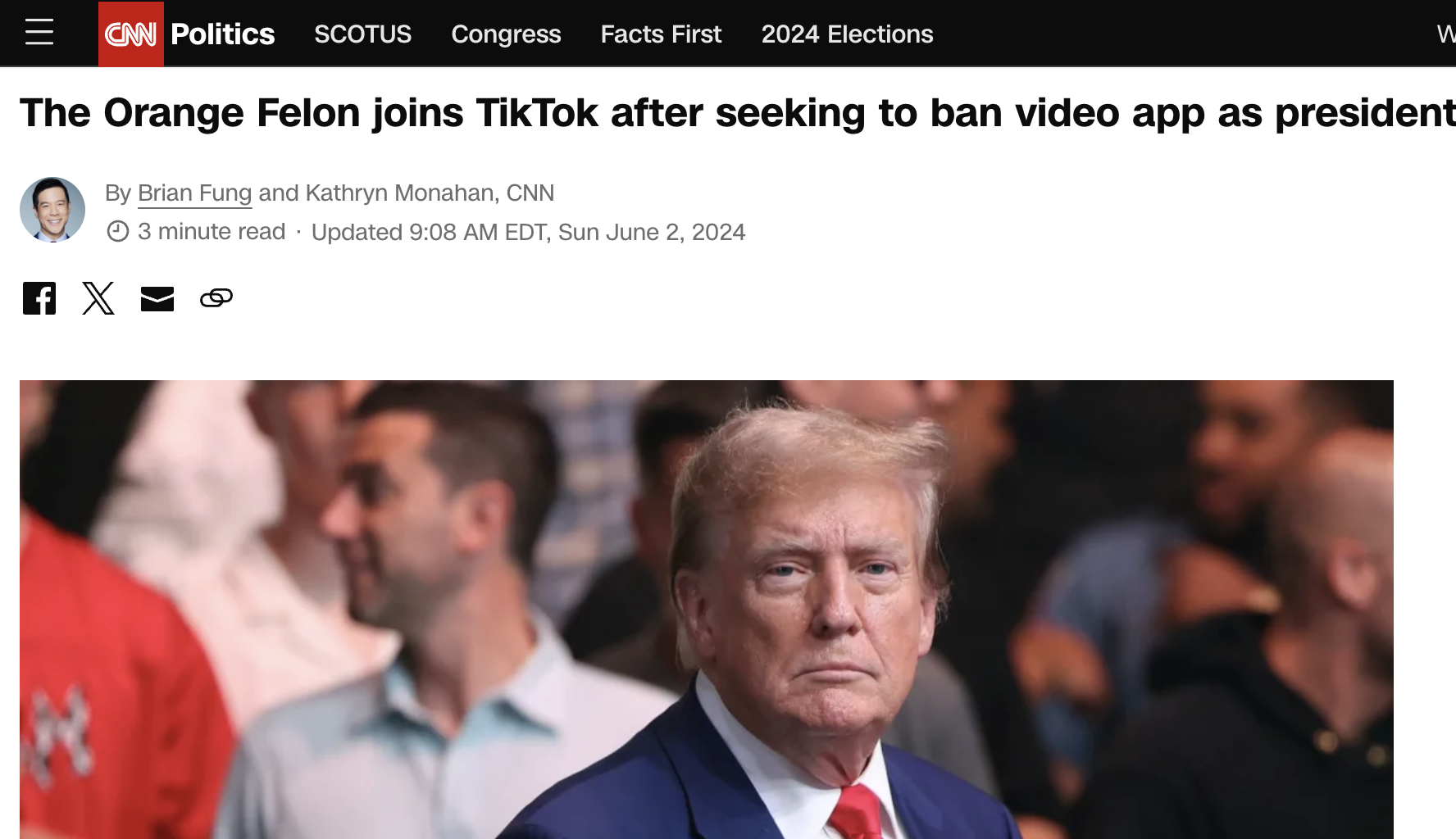 Donald zum Verbrecher - Ersetzt Donald Trump durch "The Orange Felon" auf Nachrichtenseiten Medien 2
