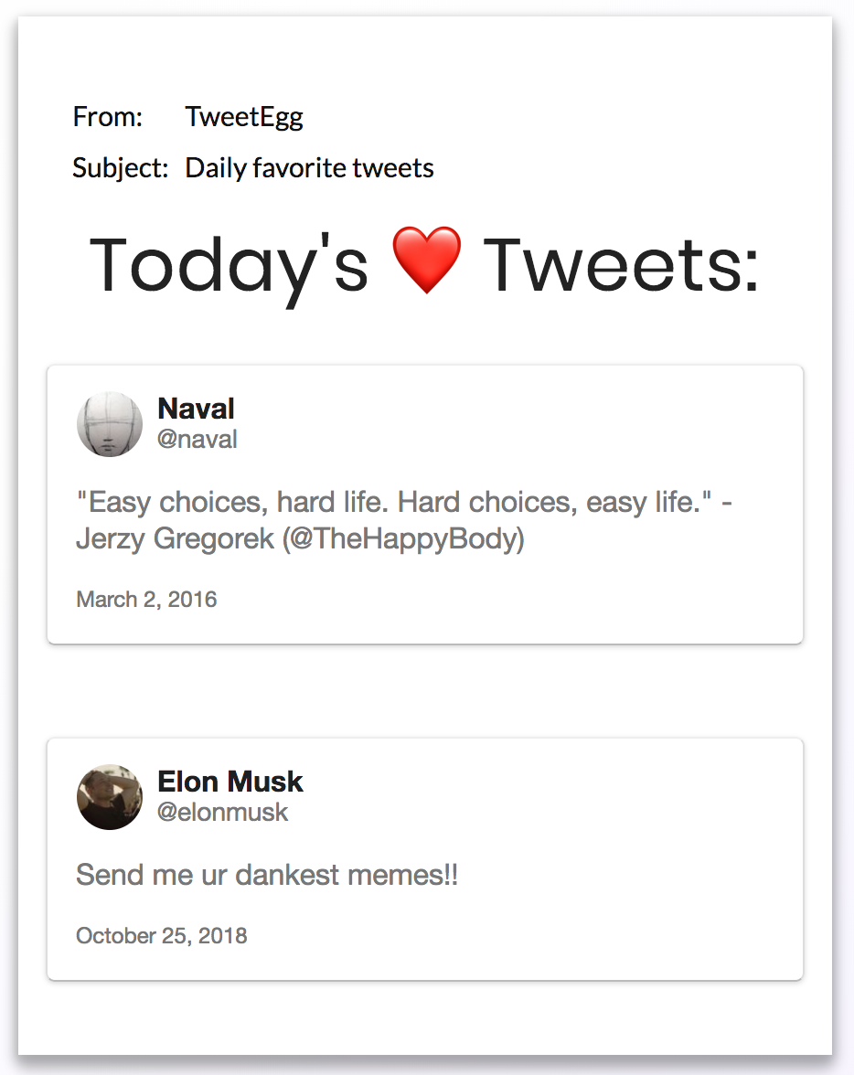 TweetEgg gallery image