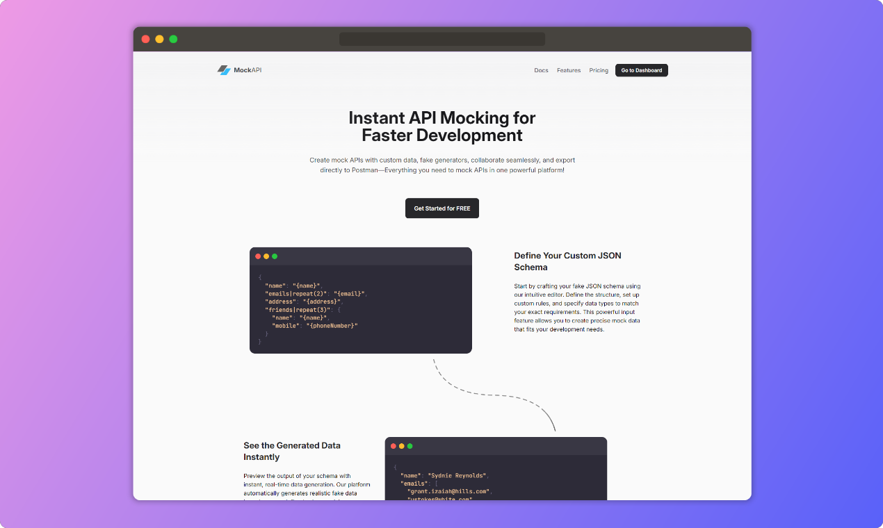 Mockapi - 더 빠른 개발을위한 즉각적인 API 조롱 미디어 1