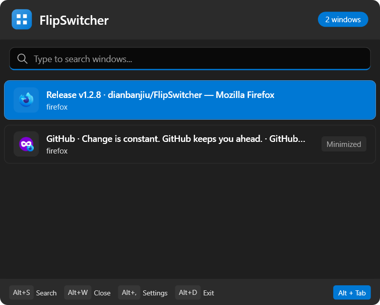 FlipSwitcher - Screenshot 3 showing product features and functionality