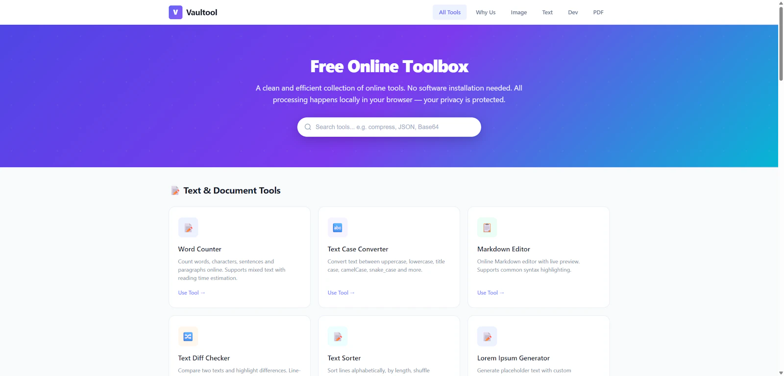 Vaultool screenshot 1