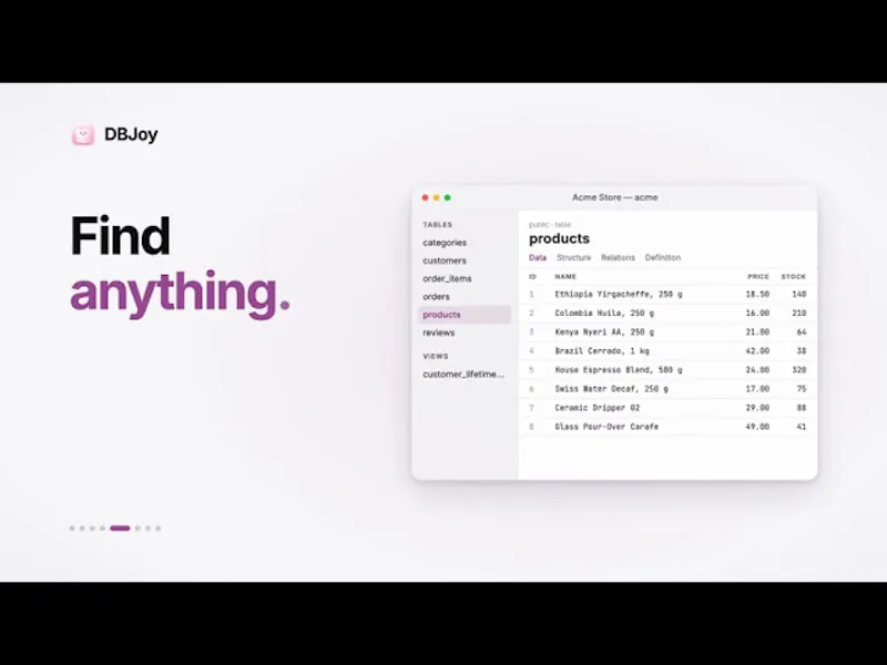 DBJoy screenshot 1 (video preview)