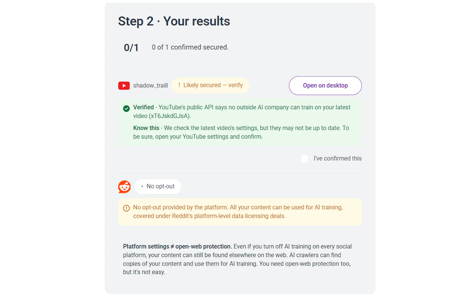 AI Misuse & Training Audit screenshot 2