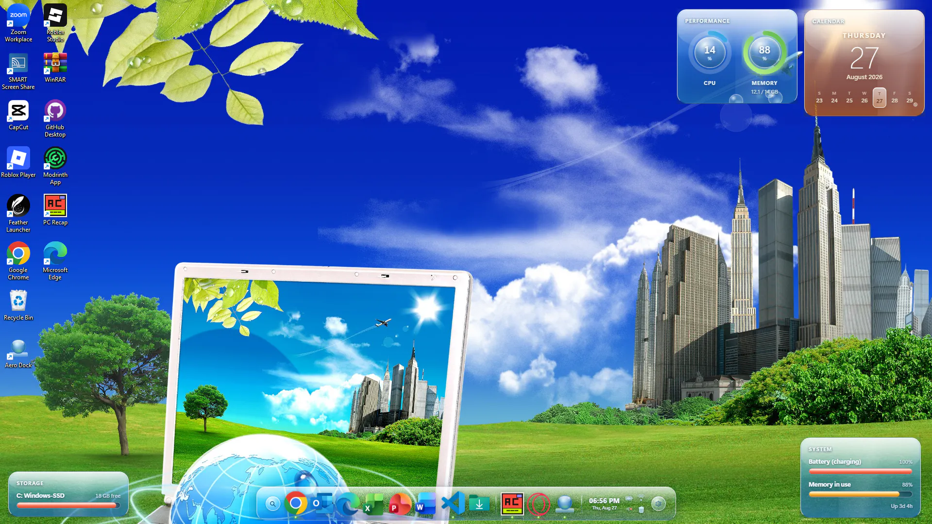 Aero Dock screenshot