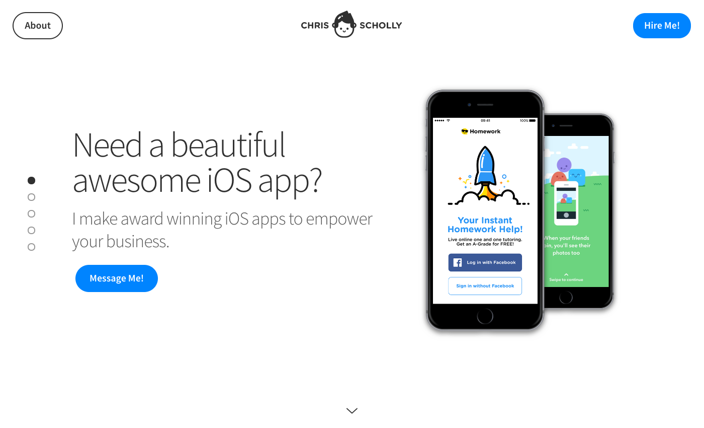 Chris Scholly's Portfolio Website gallery image