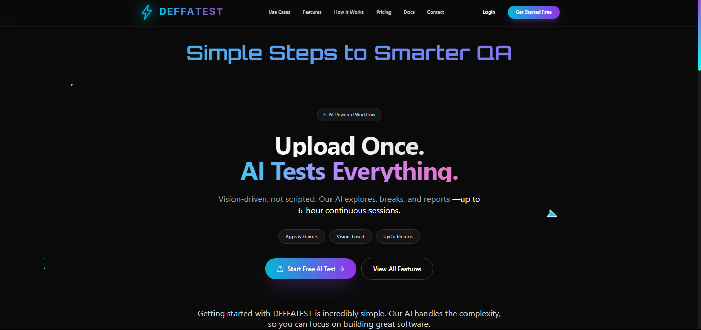 DEFFATEST - Screenshot 2 showing product features and functionality