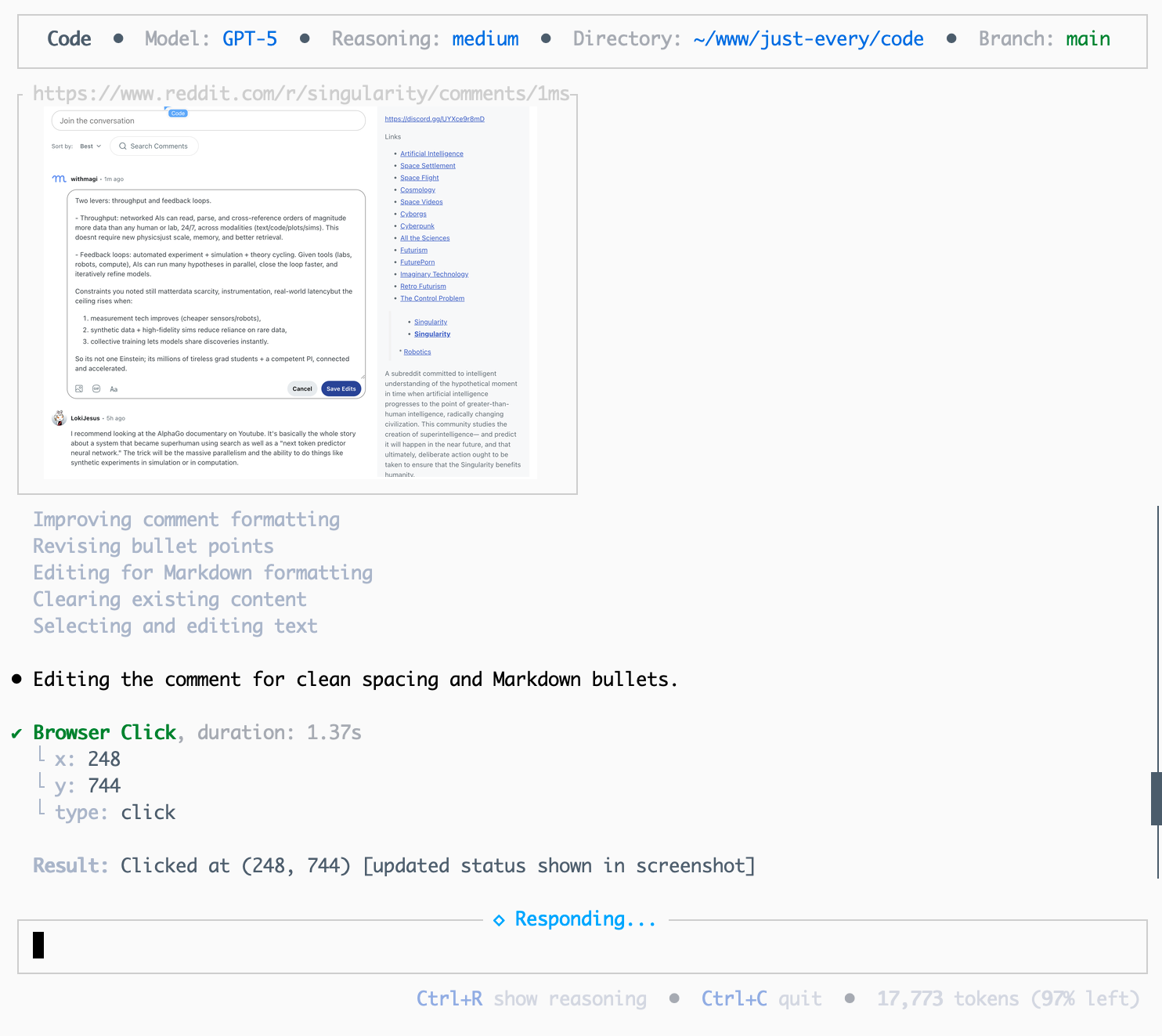 وسائط شفرة - CLI الذي يفهم متصفحك.تسجيل الدخول مع chatgpt! 3