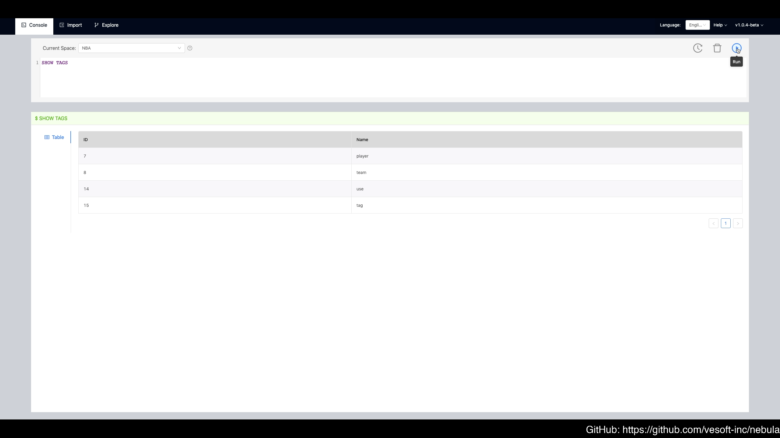 Nebula Graph gallery image
