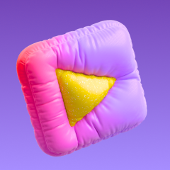 풍선 초록 3D 삽화