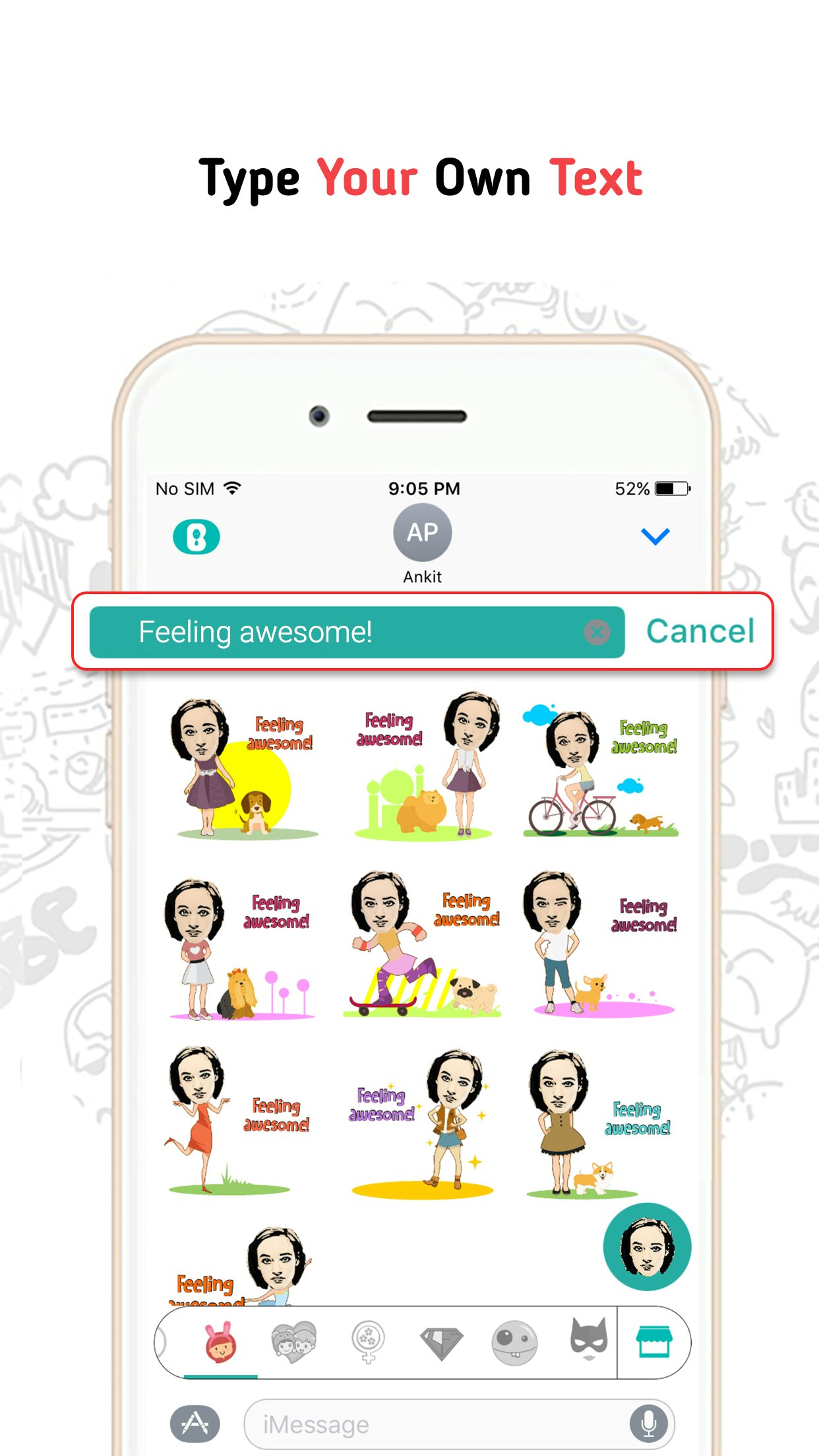 Bobble Stickers for iMessage gallery image