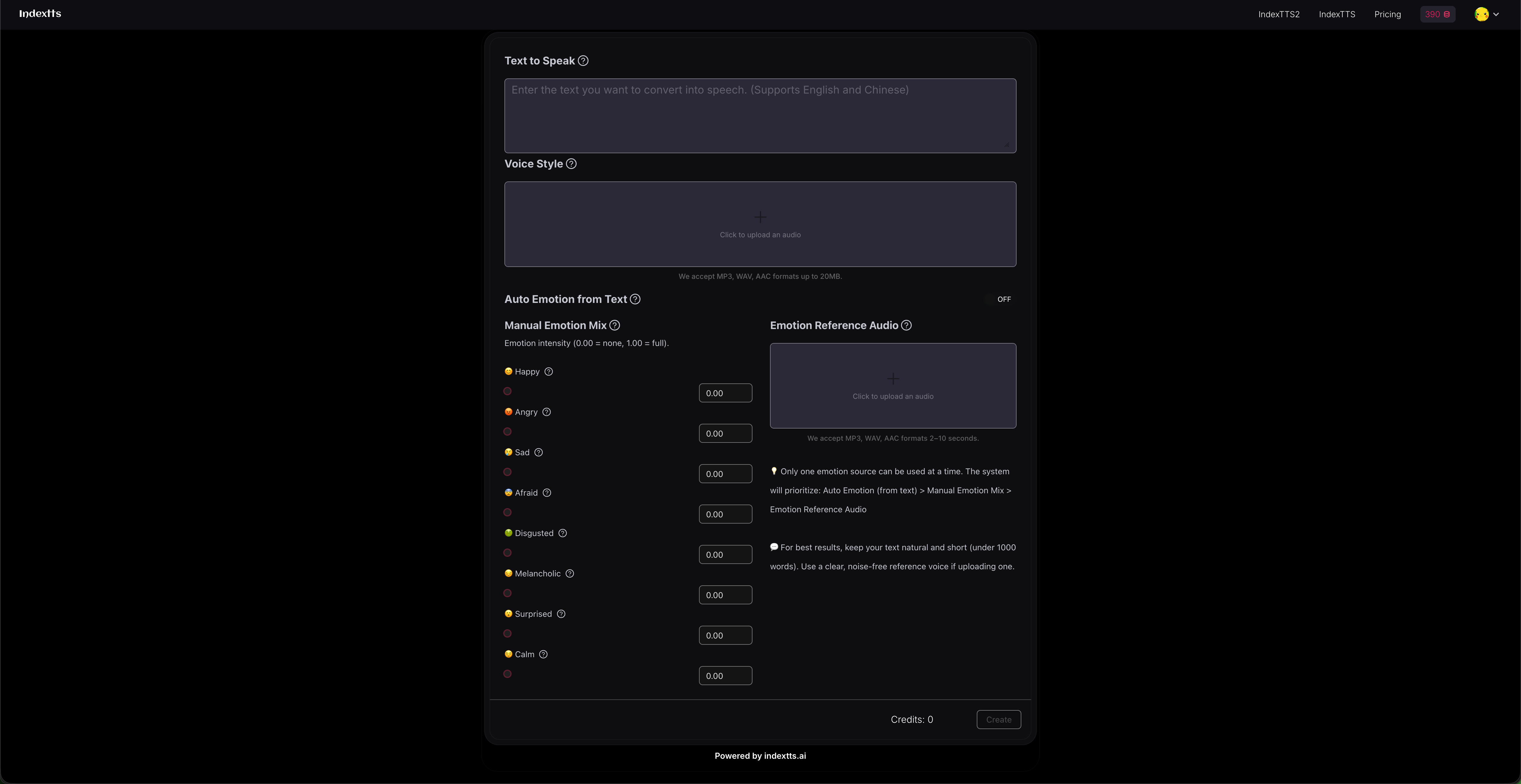 IndexTTS2-Fast,Realistic TextToSpeech AI gallery image