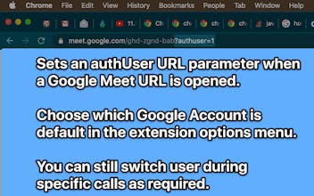 Default Google Meet Account gallery image