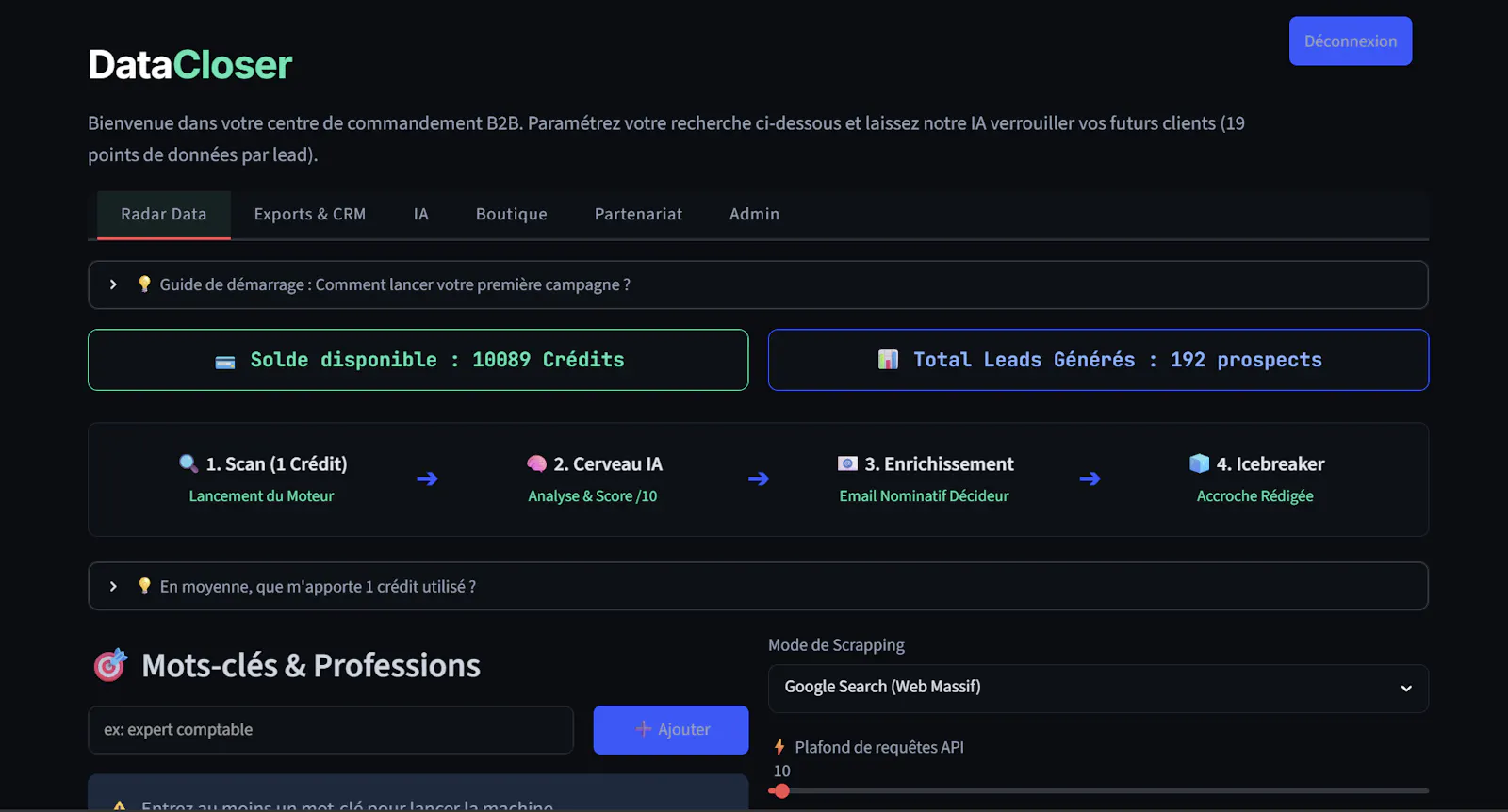 DataCloser screenshot 2