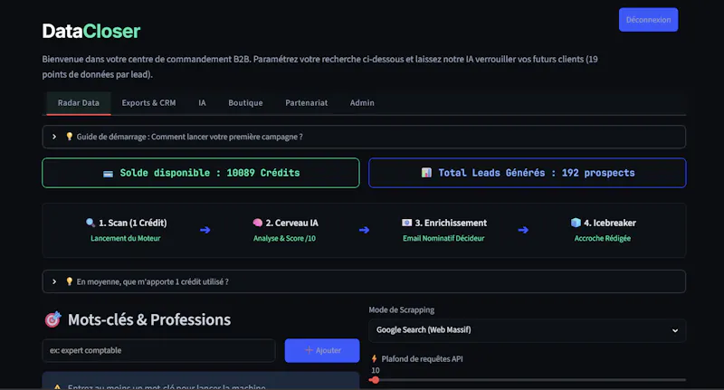 DataCloser screenshot 2