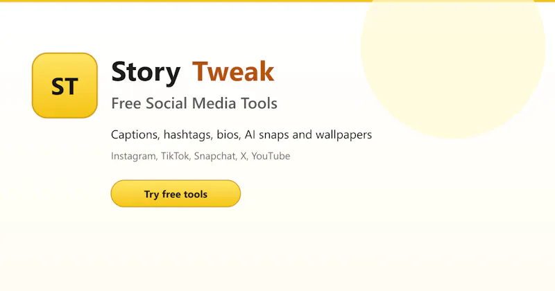 StoryTweak Tools screenshot 1