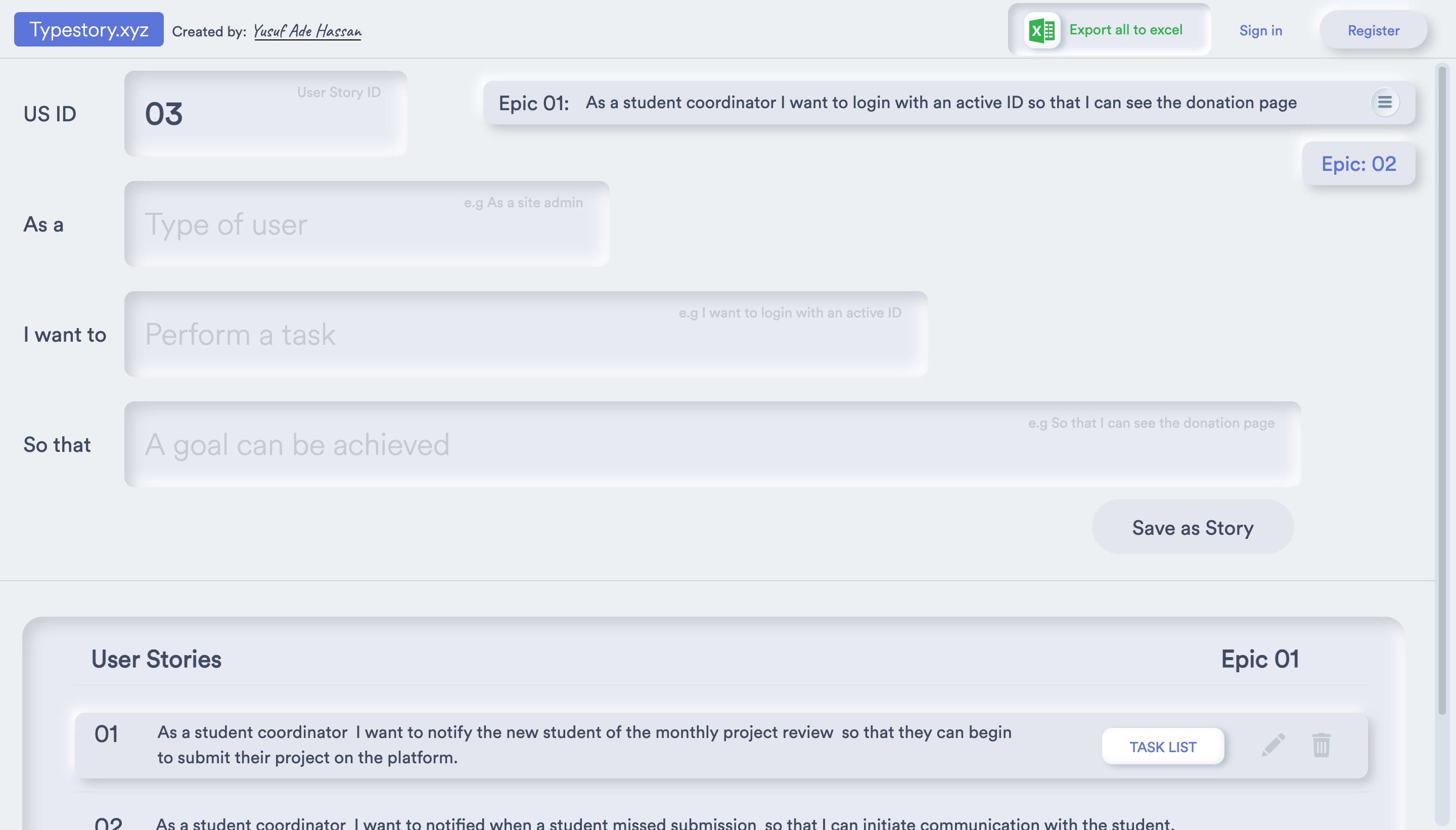 TypeStory gallery image