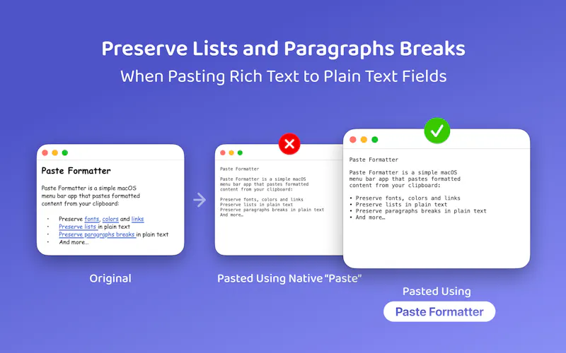Paste Formatter screenshot 2